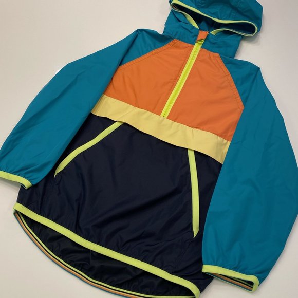 Kids Gymboree 1/2 Zip Pullover Windbreaker with Hood, Size 3 - Picture 3 of 7